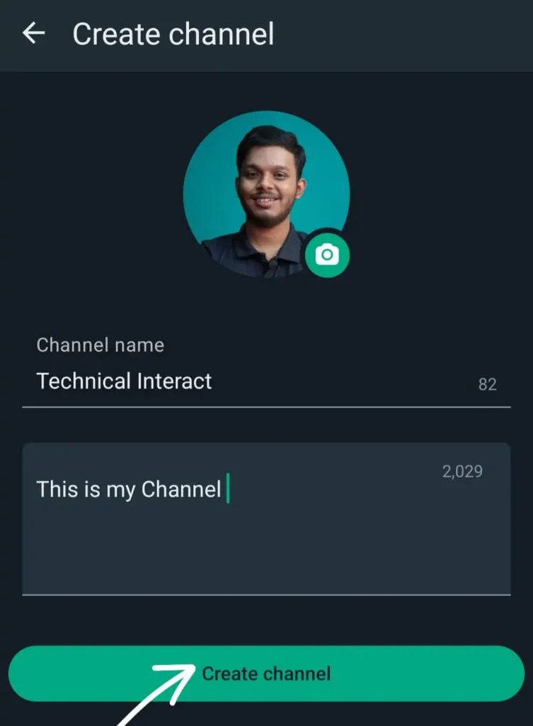 create whatsapp channel